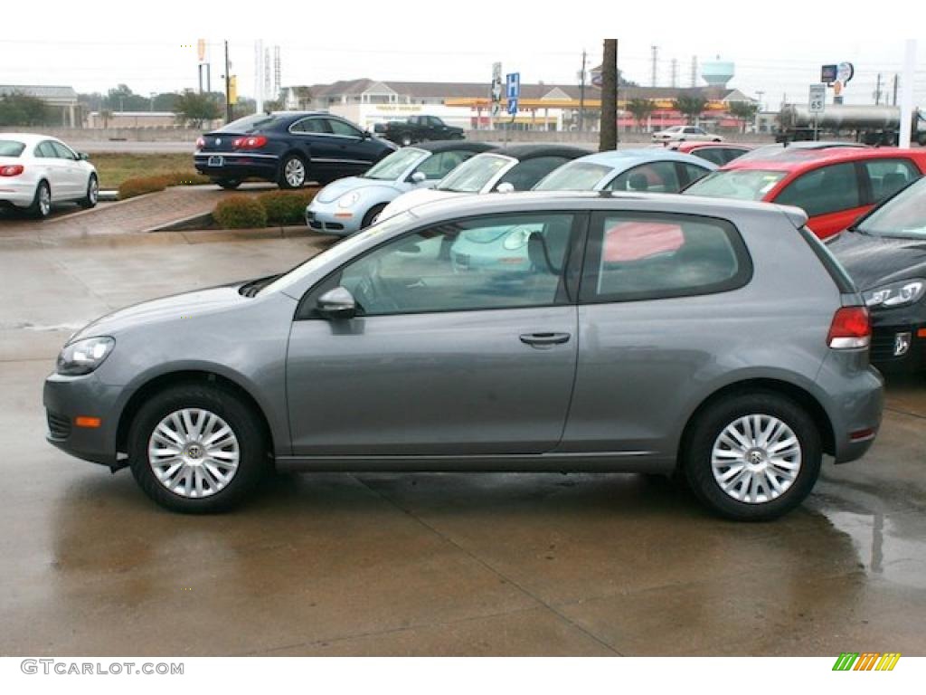 2010 Golf 2 Door - United Gray Metallic / Titan Black photo #5