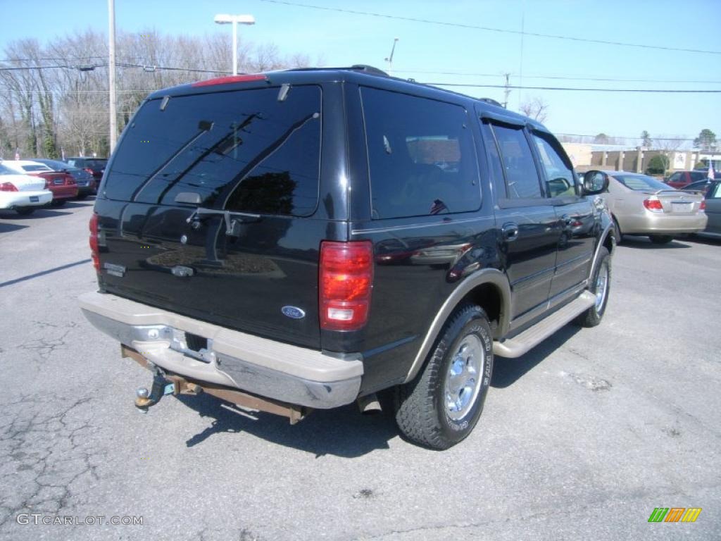 2001 Expedition Eddie Bauer 4x4 - Black Clearcoat / Medium Parchment photo #4