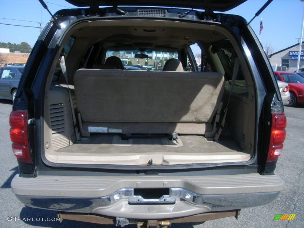 2001 Expedition Eddie Bauer 4x4 - Black Clearcoat / Medium Parchment photo #7