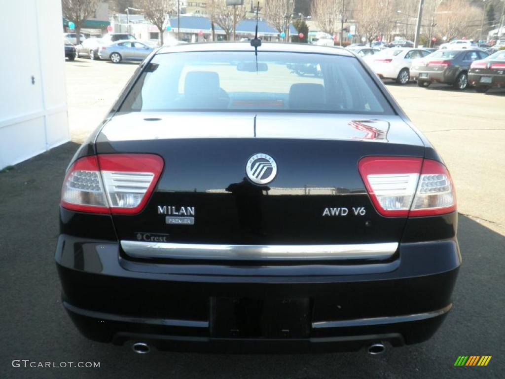 2007 Milan V6 Premier AWD - Black Ebony / Dark Charcoal photo #6