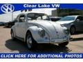 1961 Pearl White Volkswagen Beetle Coupe  photo #1