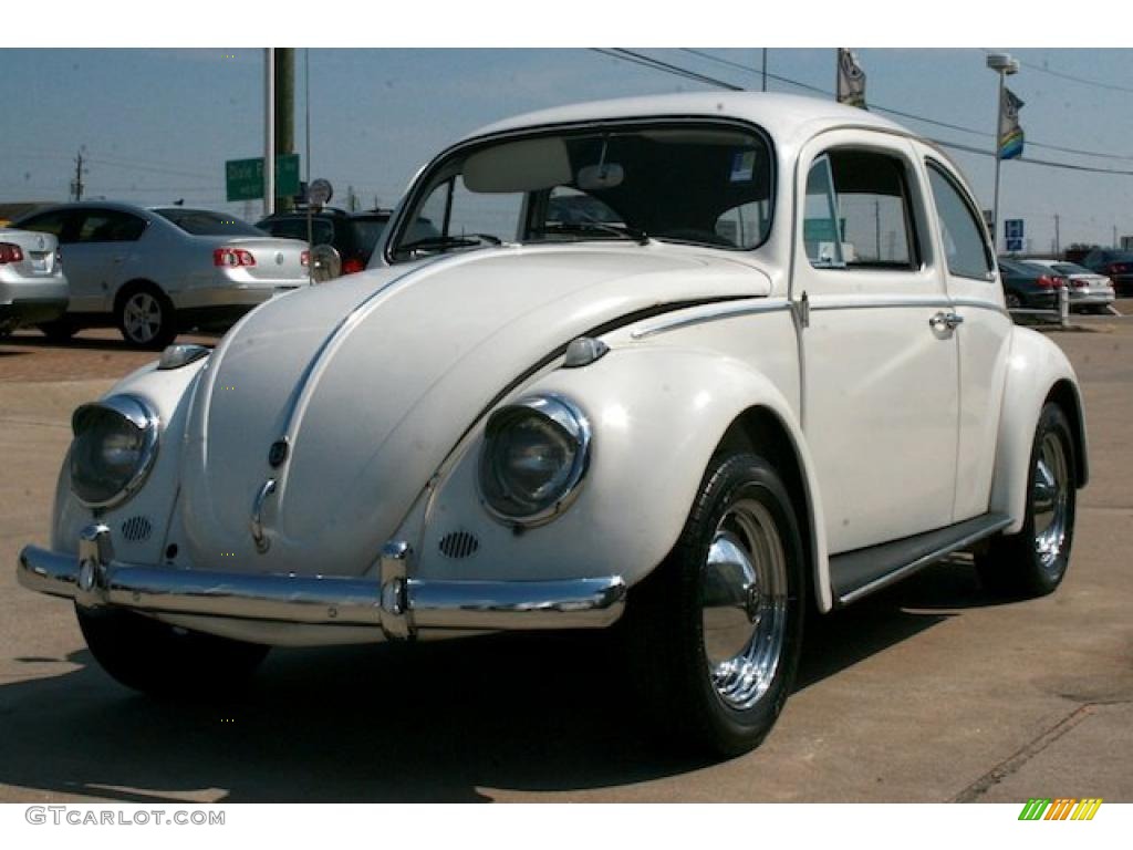 1961 Beetle Coupe - Pearl White / Gray photo #3