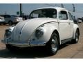 1961 Pearl White Volkswagen Beetle Coupe  photo #3