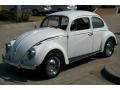 1961 Pearl White Volkswagen Beetle Coupe  photo #4