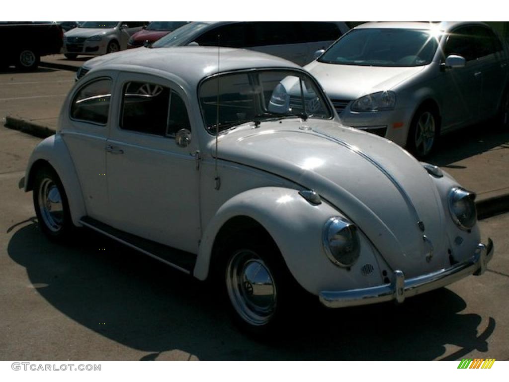 1961 Beetle Coupe - Pearl White / Gray photo #14