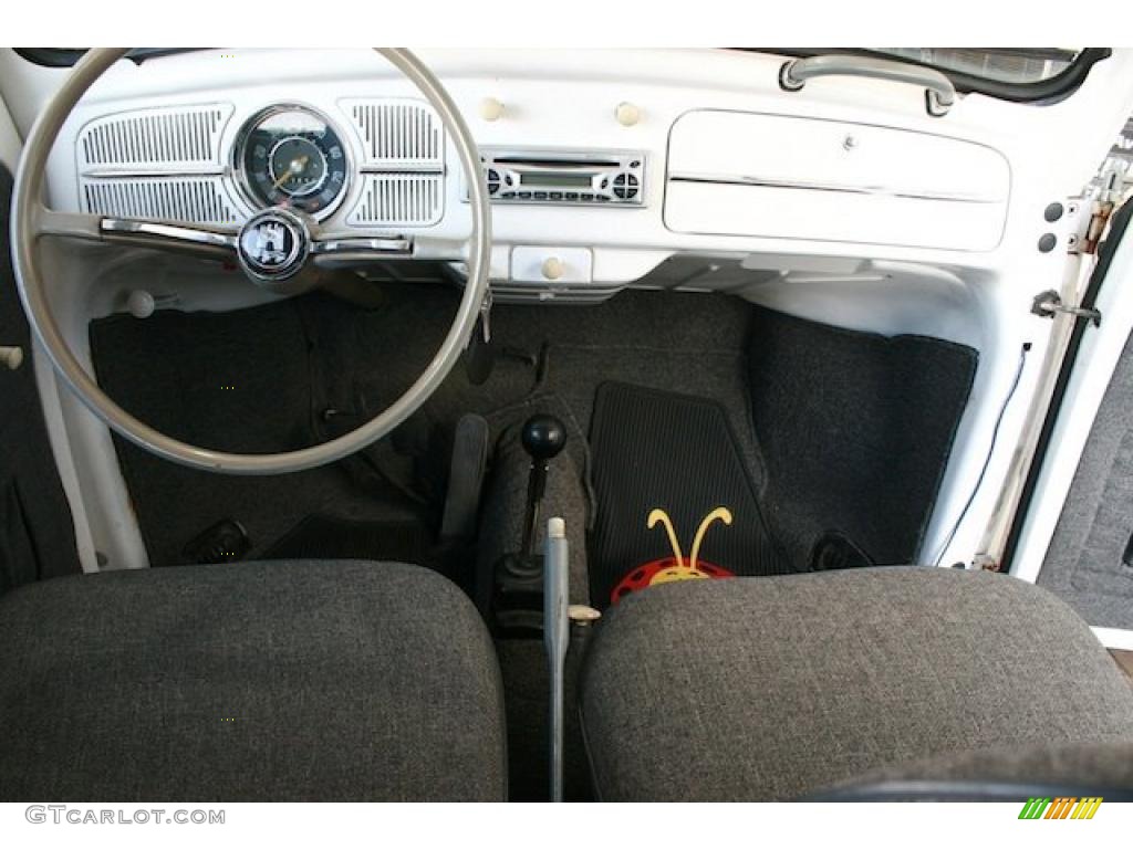 1961 Beetle Coupe - Pearl White / Gray photo #26