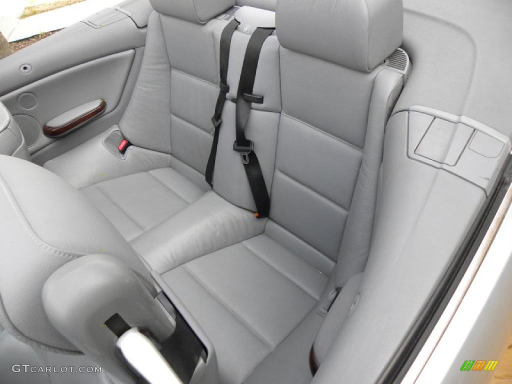 2001 3 Series 330i Convertible - Titanium Silver Metallic / Grey photo #7