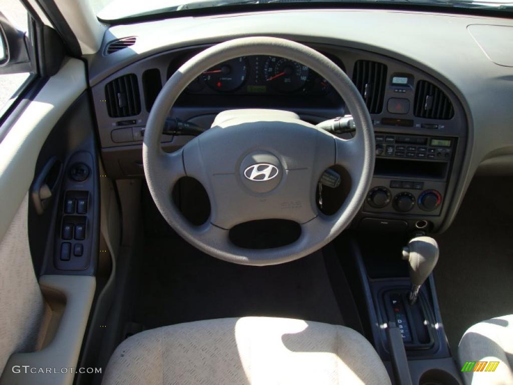 2004 Elantra GLS Sedan - Nordic White / Beige photo #29