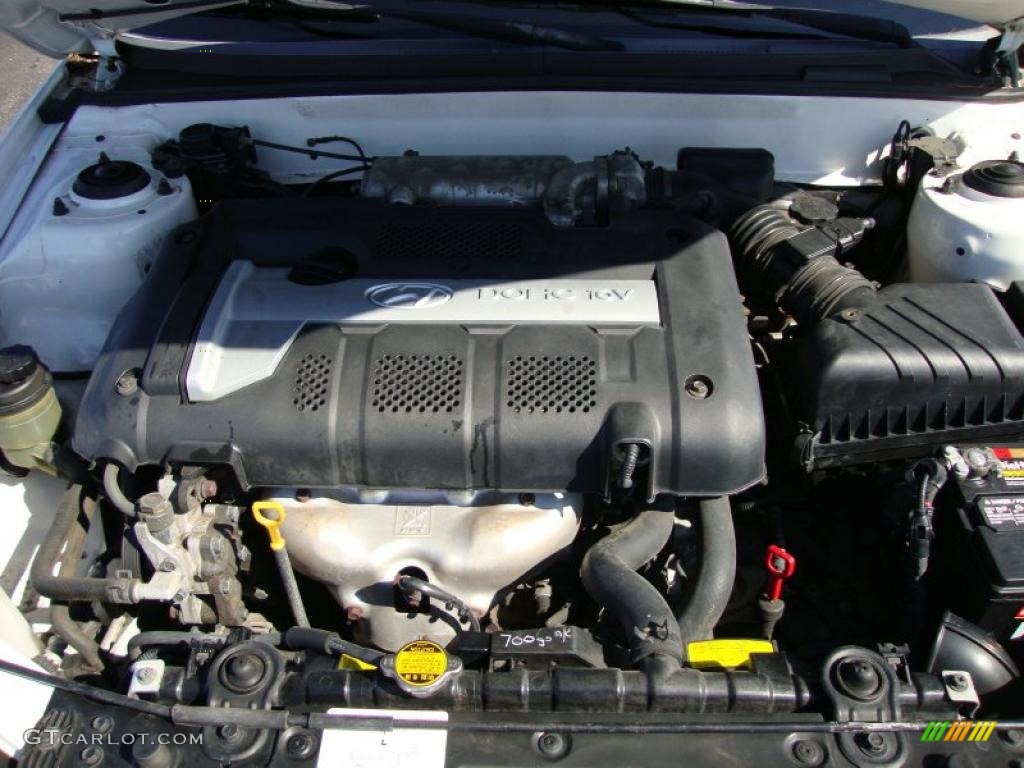 2004 Elantra GLS Sedan - Nordic White / Beige photo #31