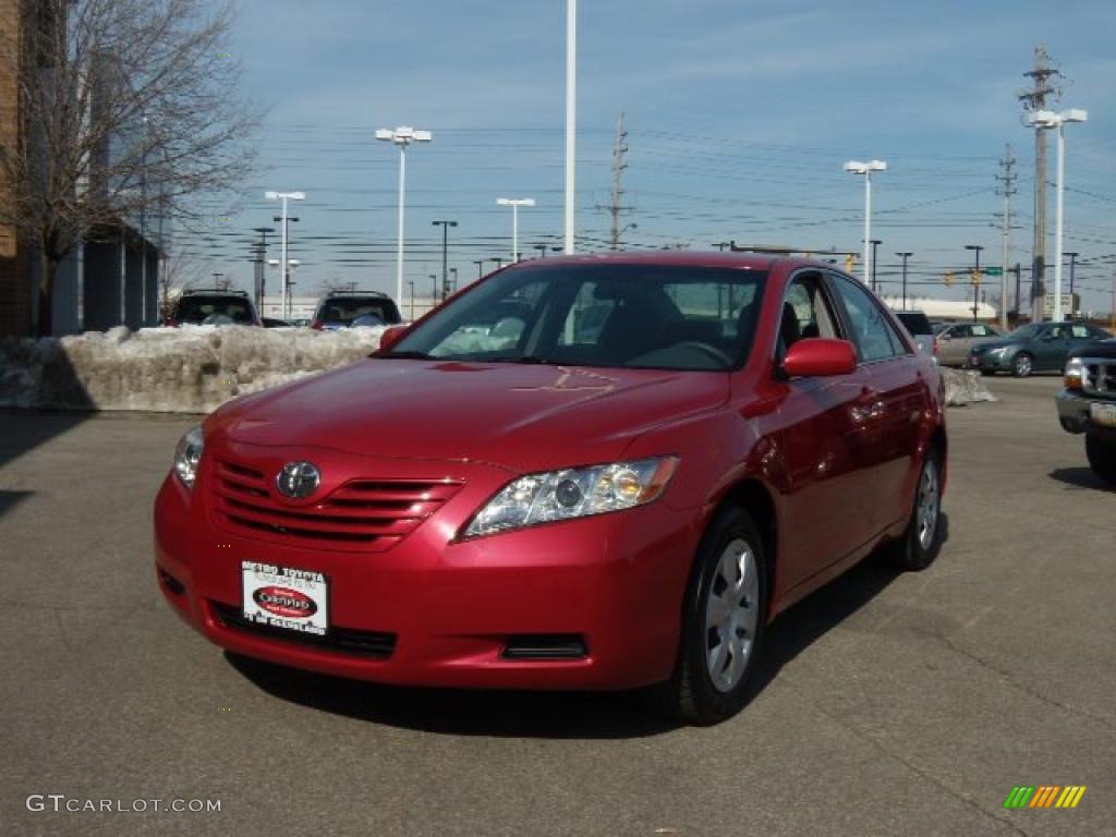 2008 Camry LE - Barcelona Red Metallic / Bisque photo #1