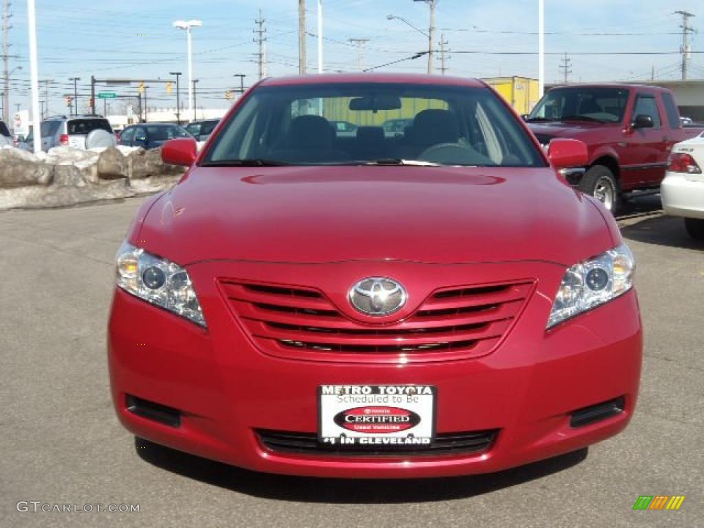 2008 Camry LE - Barcelona Red Metallic / Bisque photo #8