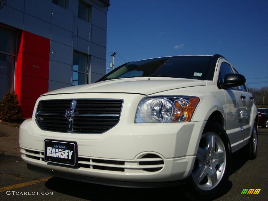 2008 Caliber SXT - Stone White / Dark Slate Gray photo #3