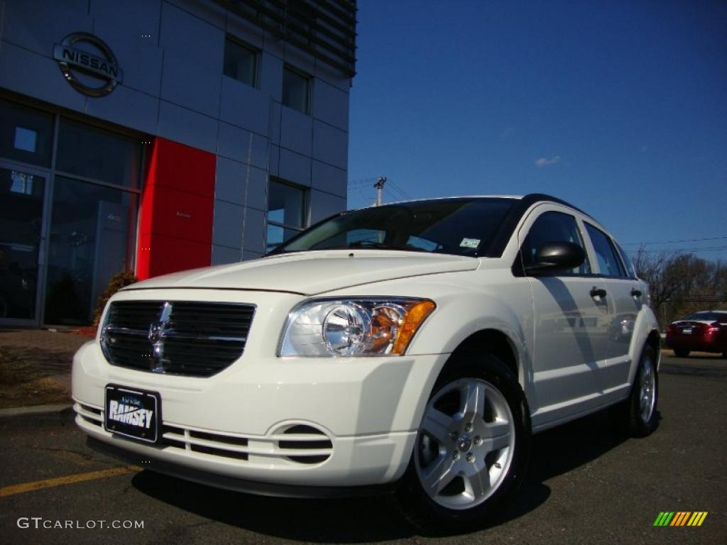 2008 Caliber SXT - Stone White / Dark Slate Gray photo #4