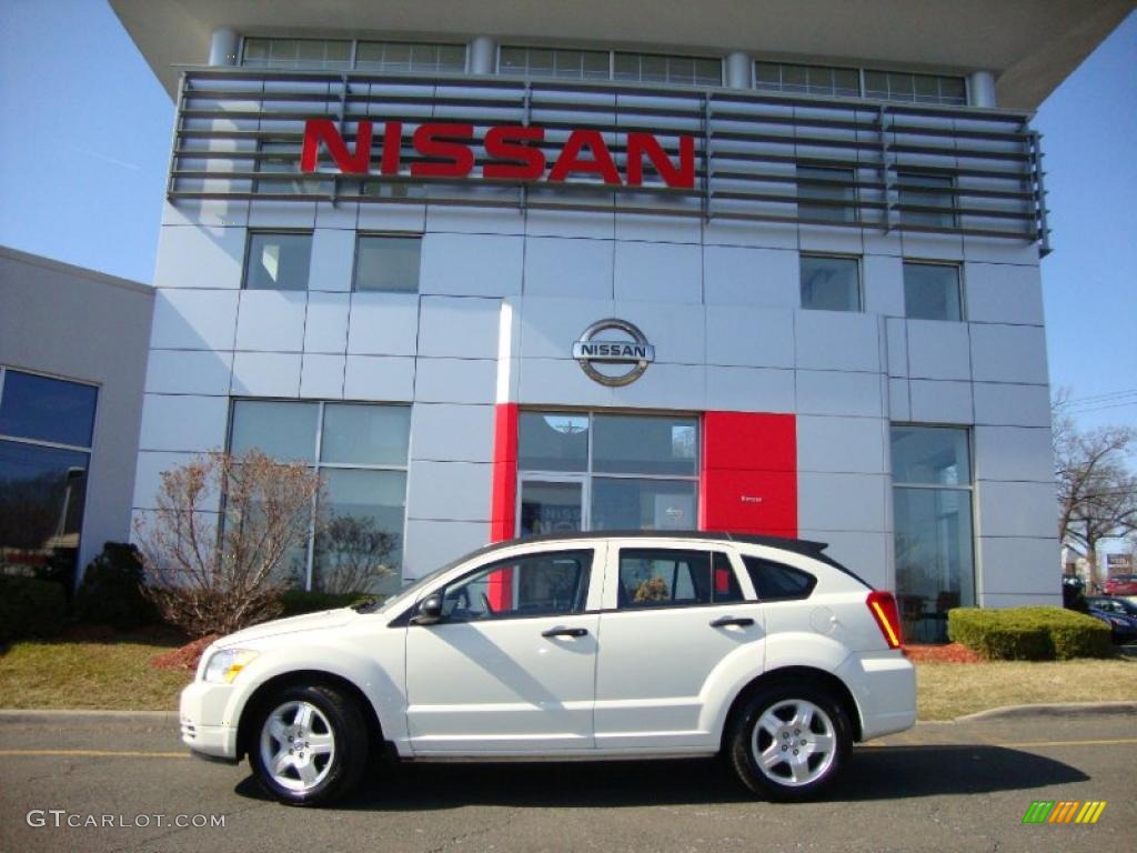 2008 Caliber SXT - Stone White / Dark Slate Gray photo #5