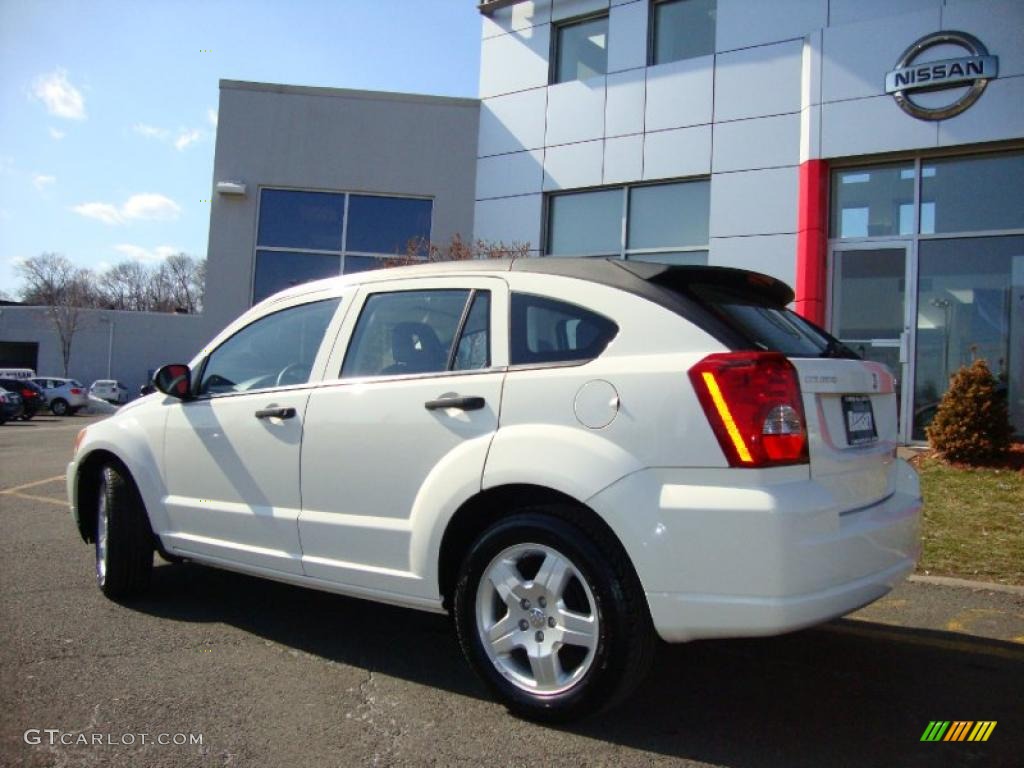 2008 Caliber SXT - Stone White / Dark Slate Gray photo #6