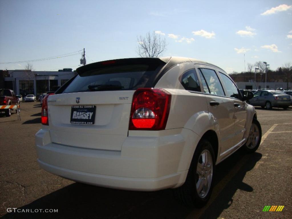 2008 Caliber SXT - Stone White / Dark Slate Gray photo #9