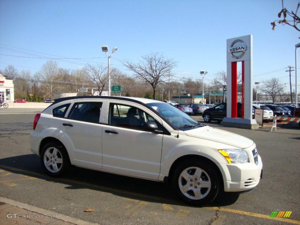 2008 Caliber SXT - Stone White / Dark Slate Gray photo #12