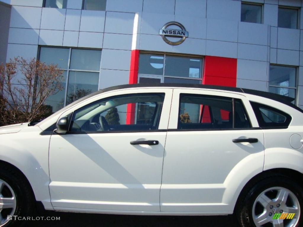 2008 Caliber SXT - Stone White / Dark Slate Gray photo #17