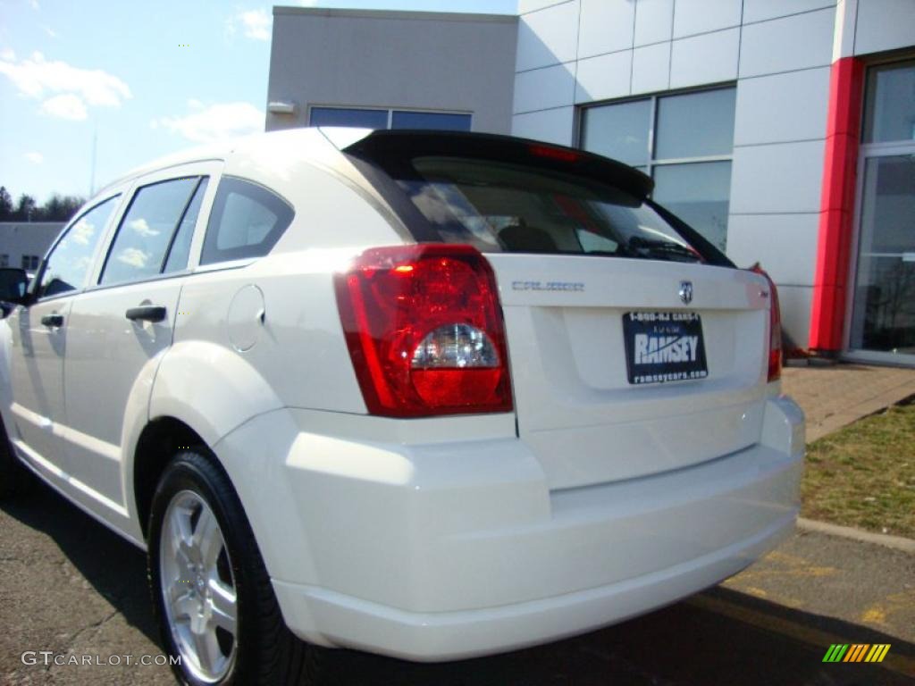 2008 Caliber SXT - Stone White / Dark Slate Gray photo #18