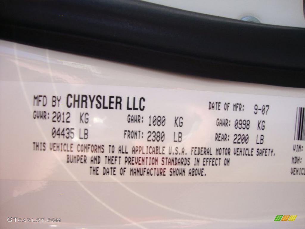 2008 Caliber SXT - Stone White / Dark Slate Gray photo #42