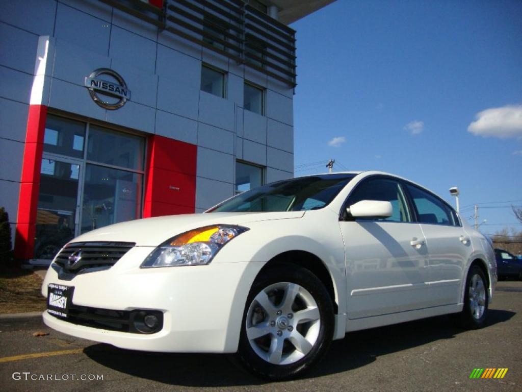 2008 Altima 2.5 SL - Winter Frost Pearl / Charcoal photo #1