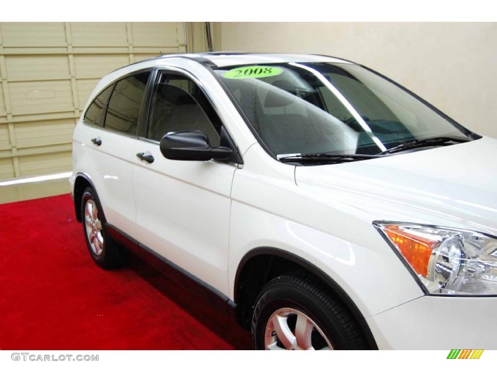 2008 CR-V EX - Taffeta White / Gray photo #14