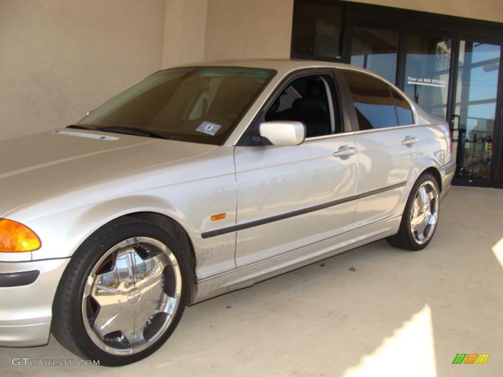 1999 3 Series 328i Sedan - Titanium Silver Metallic / Black photo #3