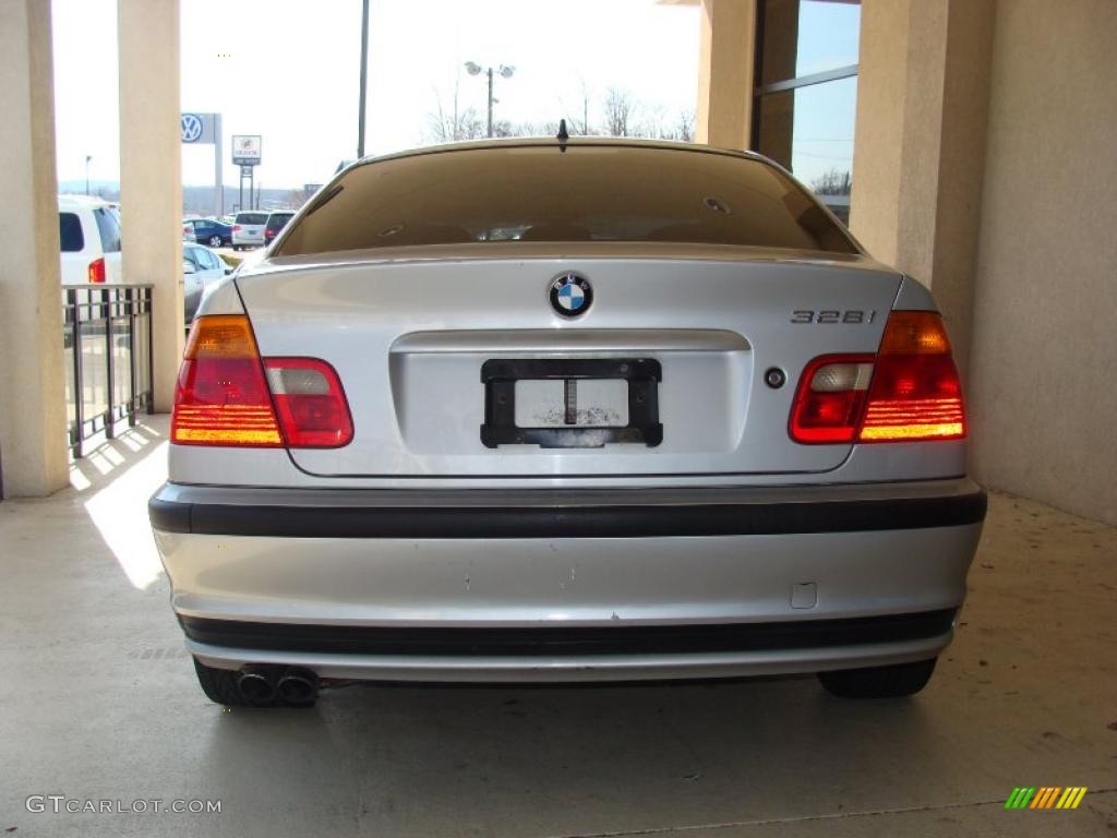 1999 3 Series 328i Sedan - Titanium Silver Metallic / Black photo #6