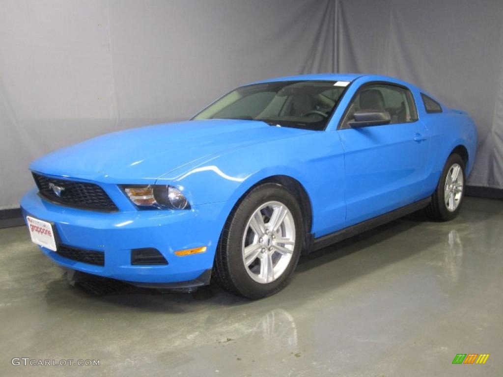 2010 Mustang V6 Coupe - Kona Blue Metallic / Stone photo #1