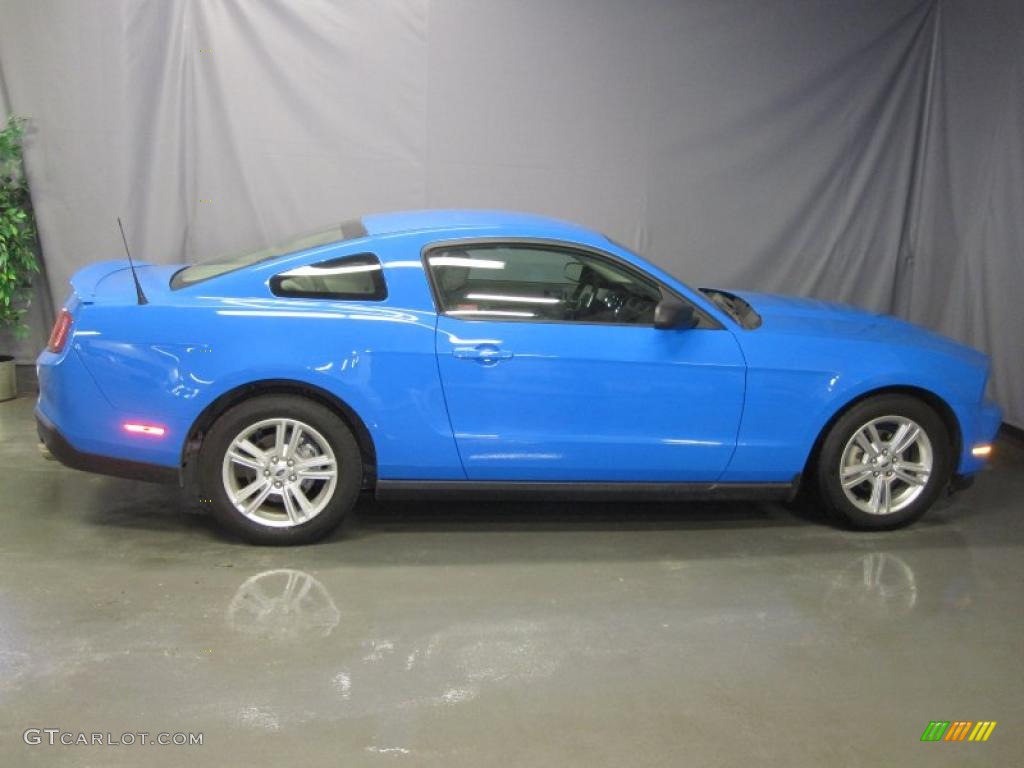 2010 Mustang V6 Coupe - Kona Blue Metallic / Stone photo #4
