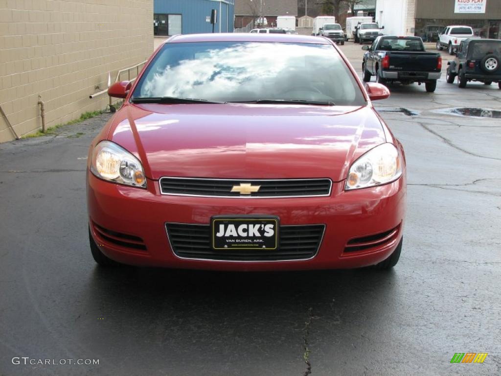 2008 Impala LS - Precision Red / Gray photo #3