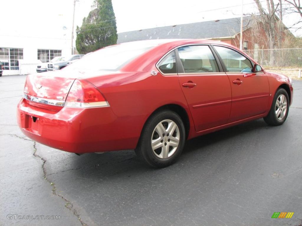 2008 Impala LS - Precision Red / Gray photo #5