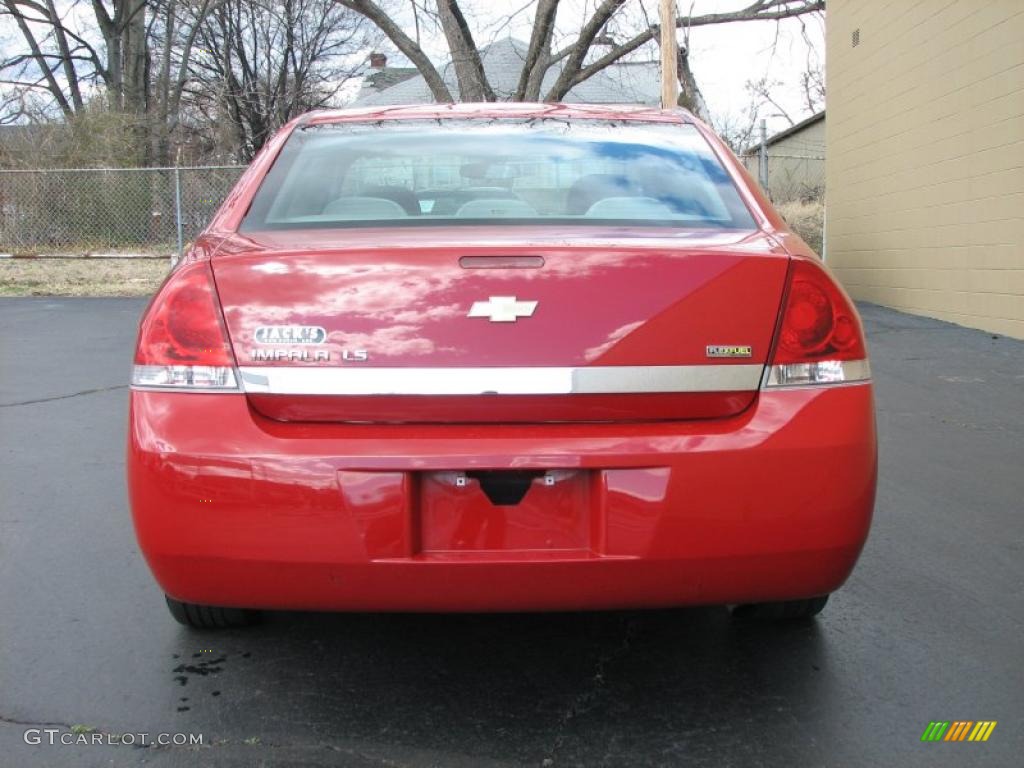 2008 Impala LS - Precision Red / Gray photo #6