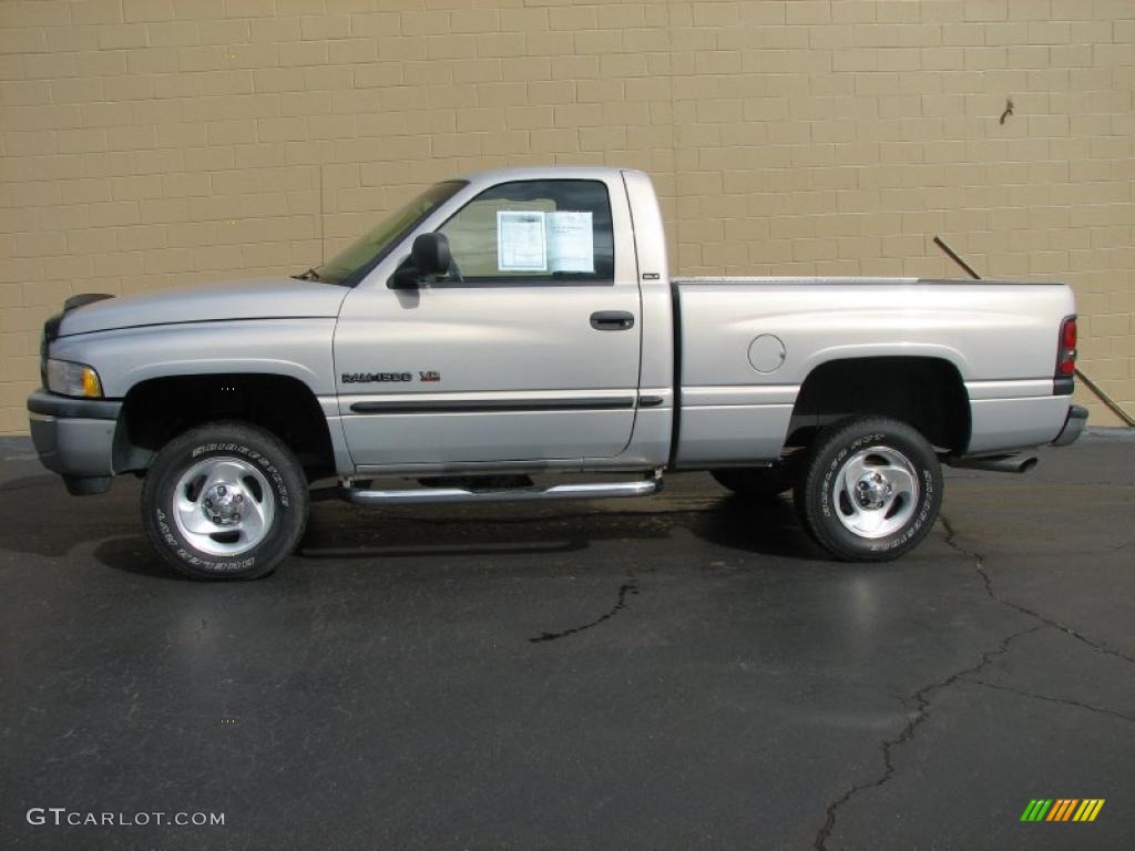2001 Ram 1500 SLT Regular Cab 4x4 - Bright Silver Metallic / Mist Gray photo #1