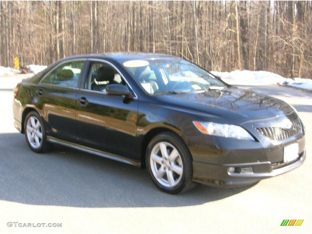 2007 Camry SE - Black / Dark Charcoal photo #2