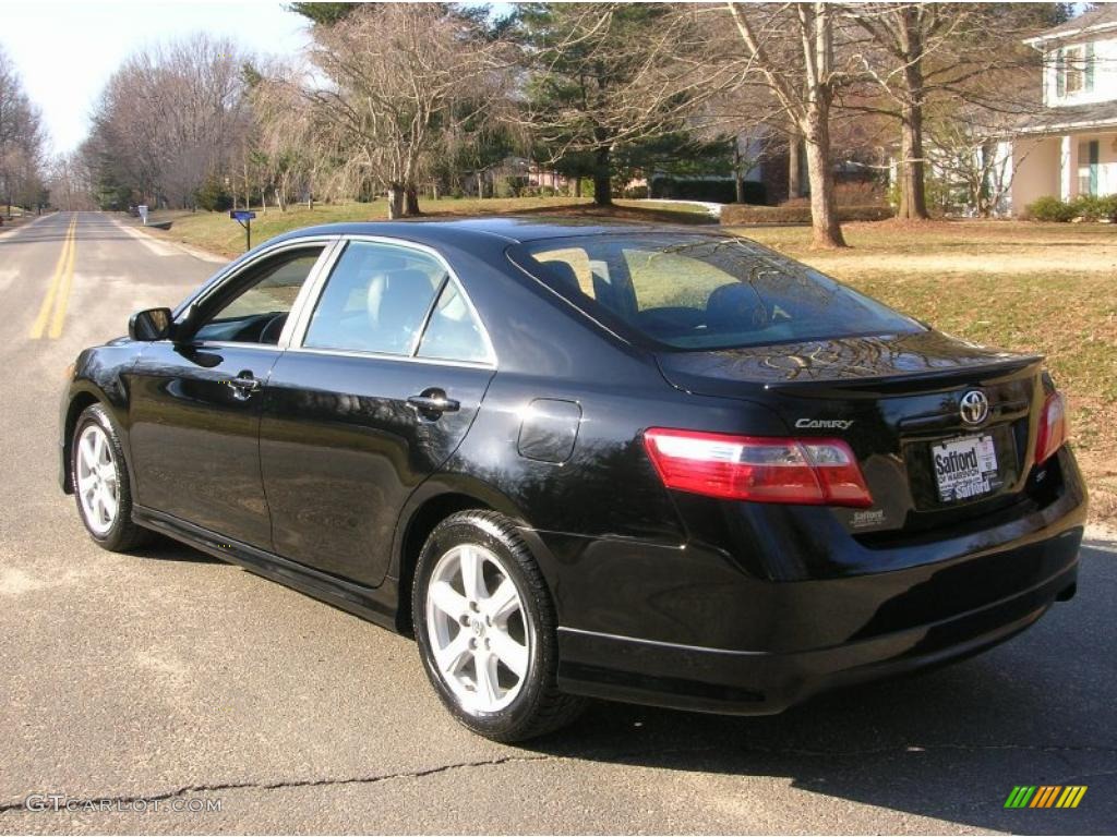 2007 Camry SE - Black / Dark Charcoal photo #8