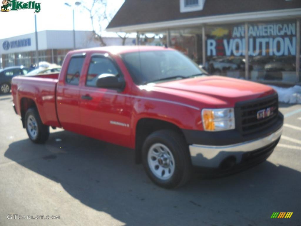 2008 Sierra 1500 Extended Cab - Fire Red / Light Cashmere photo #1