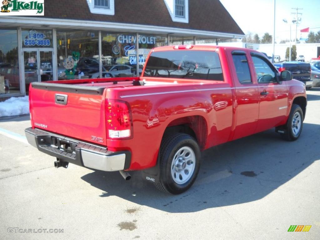 2008 Sierra 1500 Extended Cab - Fire Red / Light Cashmere photo #4