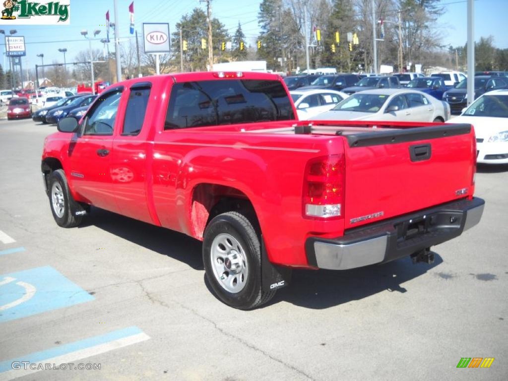 2008 Sierra 1500 Extended Cab - Fire Red / Light Cashmere photo #6