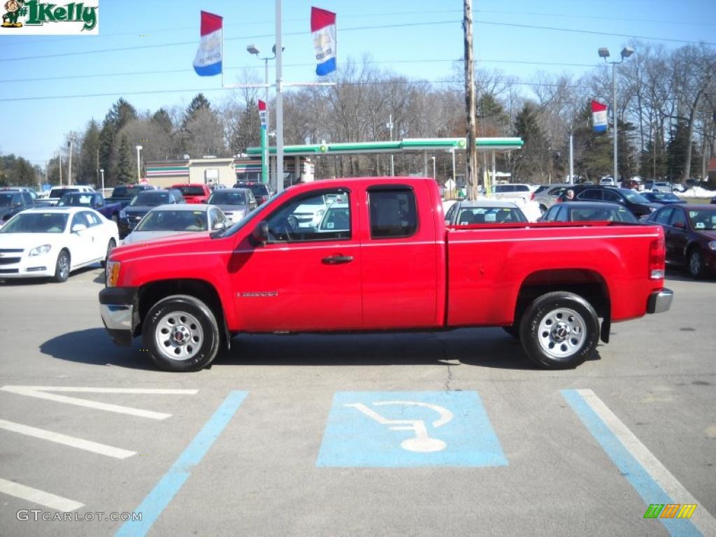 2008 Sierra 1500 Extended Cab - Fire Red / Light Cashmere photo #7