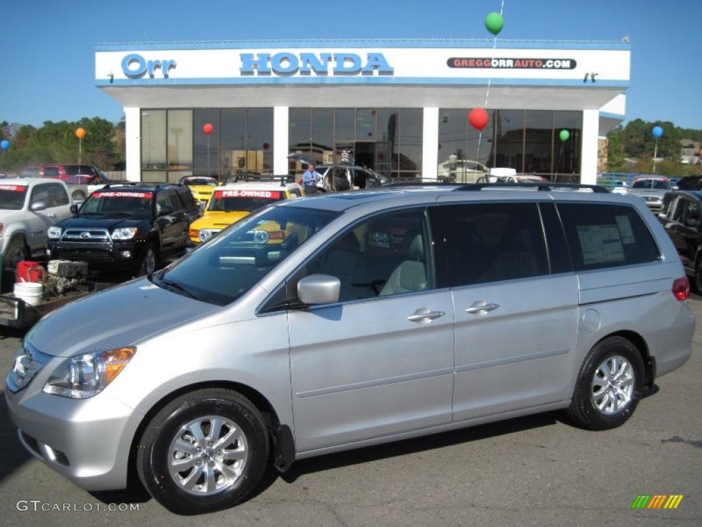 2010 Odyssey EX-L - Alabaster Silver Metallic / Gray photo #1