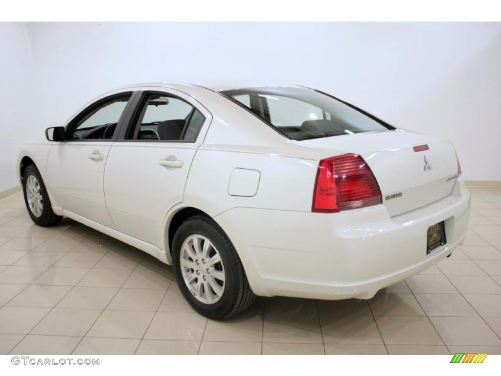 2008 Galant ES - Dover White Pearl / Gray photo #5