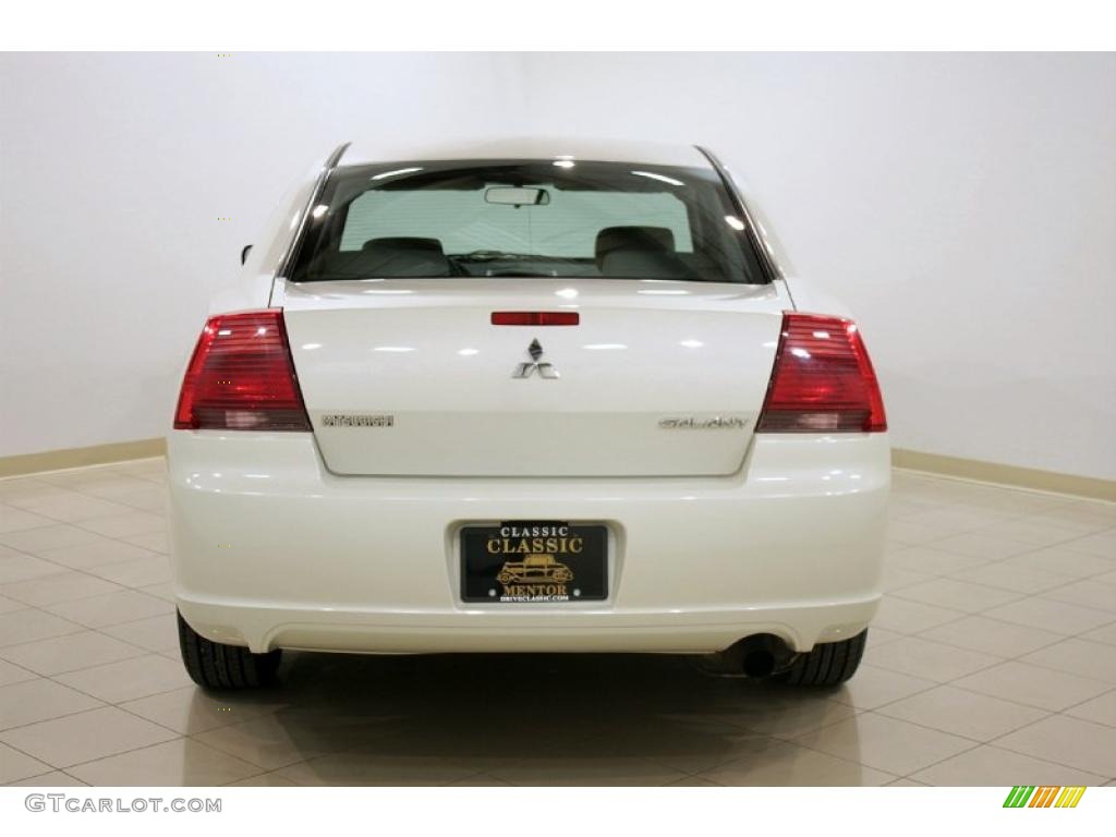 2008 Galant ES - Dover White Pearl / Gray photo #6