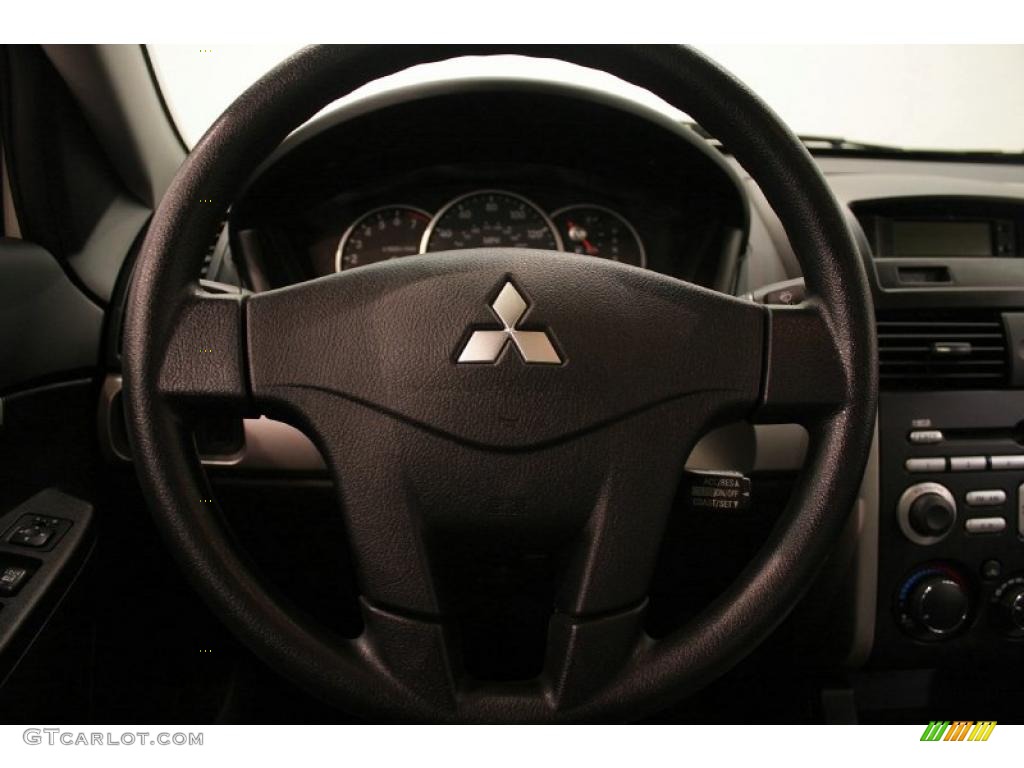 2008 Galant ES - Dover White Pearl / Gray photo #12