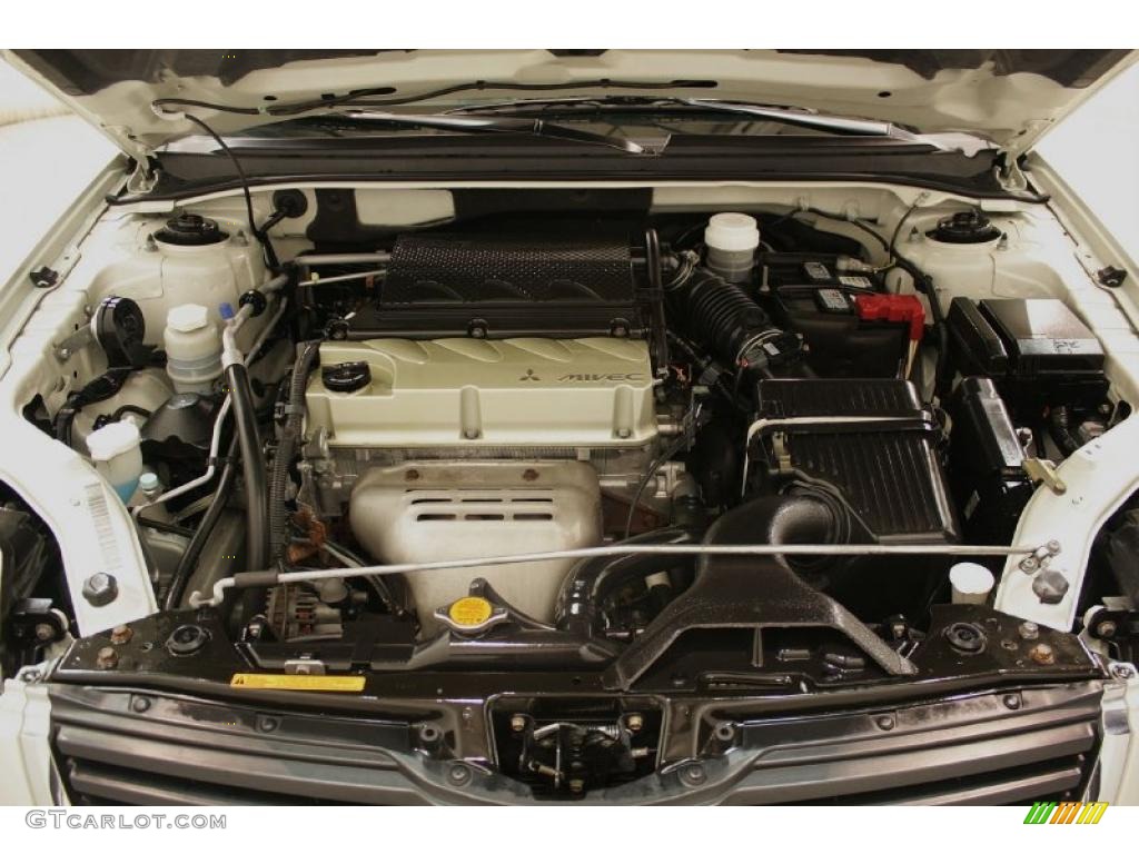 2008 Galant ES - Dover White Pearl / Gray photo #23