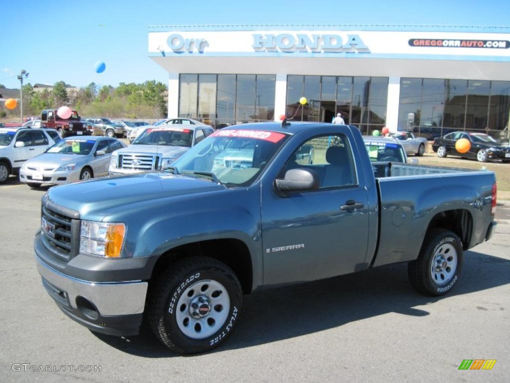 2008 Sierra 1500 Regular Cab - Stealth Gray Metallic / Dark Titanium photo #1