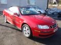 2005 Laser Red Saab 9-3 Linear Convertible  photo #4