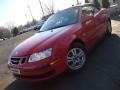 2005 Laser Red Saab 9-3 Linear Convertible  photo #39