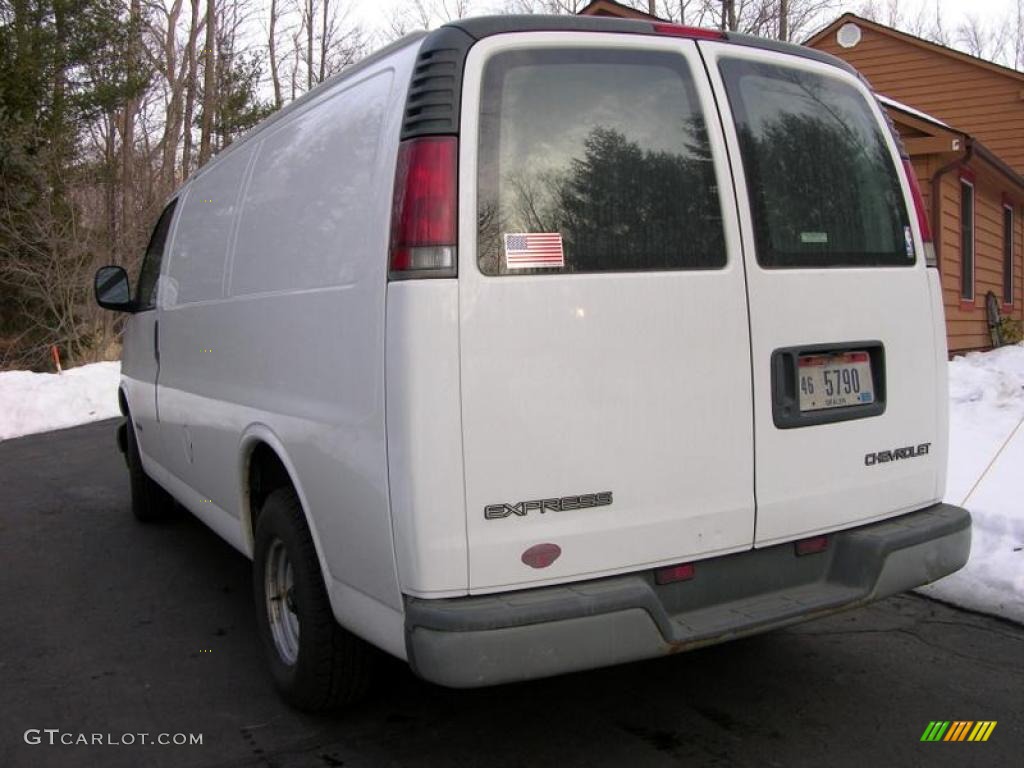 2001 Express 1500 Commercial Van - White / Dark Pewter photo #5