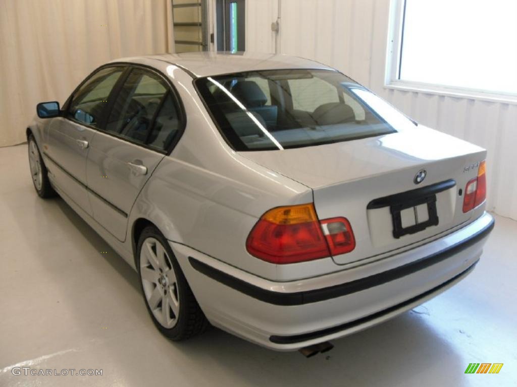 2001 3 Series 325i Sedan - Titanium Silver Metallic / Grey photo #2